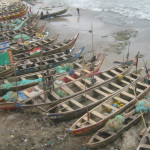 Fishing boats at the foot of the Castle