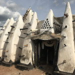 The backs side of Larabanga Mosque
